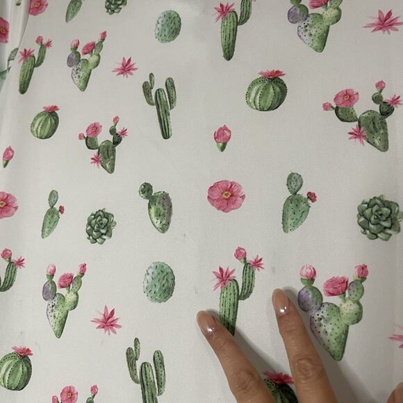 Bad Birdie Desert Hazard Short Sleeve golf Polo Shirt cactus print size small - Picture 7 of 7